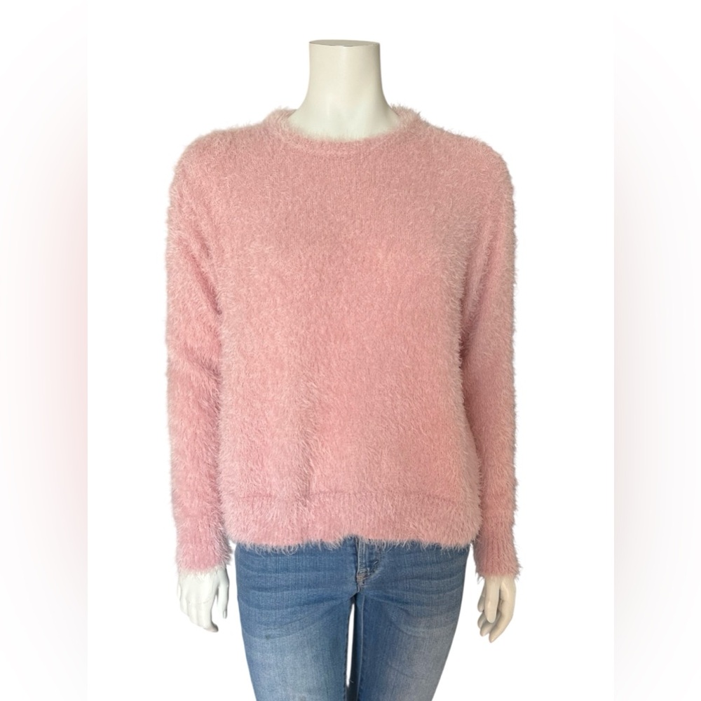 DIVIDED Cozy Fuzzy Pink Women's Sweater Size Medium